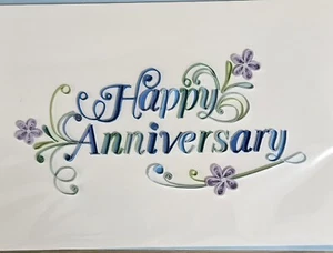 Tarjeta Quilling Aniversario Papyrus Premium en Blanco (Feliz Aniversario) - Imagen 1 de 6