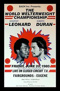 SUGAR RAY LEONARD vs ROBERTO DURAN 8X10 PHOTO BOXING PICTURE CC - Picture 1 of 1