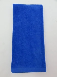 Hand Towel Royal Blue Everyday Velour/Terry Cloth 100% Cotton 26" X 16'' - Picture 1 of 3