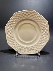 Nautica Bermuda 6 1/2” Cake Plate Rattan Basket Weave Design Portugal - Picture 1 of 4