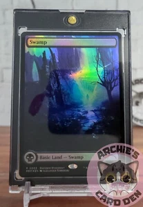 Magic The Gathering Standard Showdown 2024 Basic Land Foil Pantano CASI COMO NUEVO - Imagen 1 de 3
