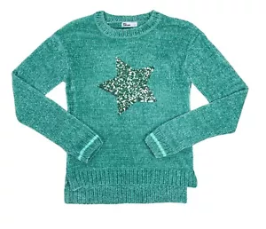 Epic Threads Big Girls XL/16 Sterne Pailletten vorne Strick Pullover Neu mit Etikett grün - Bild 1 von 1