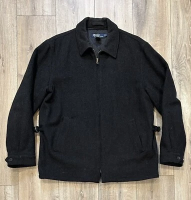 Vintage POLO Ralph Lauren Women’s Wool Blend Quilted-Lined Jacket Coat Medium - Image 1 of 4