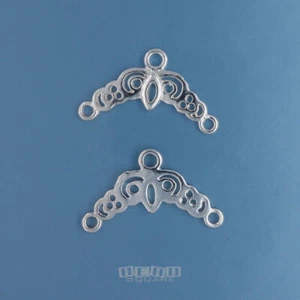 2 massive Sterling Silber Kronleuchter / Multi Strang (2 / 3 Strang) Endstäbe #44311 - Bild 1 von 4