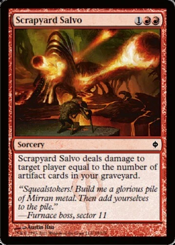 4 Scrapyard Salvo ~ Near Mint New Phyrexia 4x x4 Playset MTG Magic Red Card Ulti - Image 1 of 1