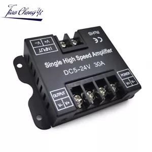 Amplificador de tira de LED 30A 5-24V amplificador único de alta velocidad para LED de un solo color - Imagen 1 de 7