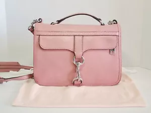 REBECCA MINKOFF Berry Smoothie Bowery Crossbody Bag Dusty Pink Handbag - Picture 1 of 9