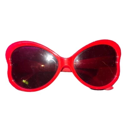Auténtico estuche blando protector de vinilo vintage rojo Moschino gafas de sol/anteojos Foto 1 de 3