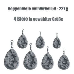 4 Noppenbleie mit Wirbel Karpfenblei Sets 56 - 227 g Grundblei Grippa Angel Blei - Bild 1 von 9
