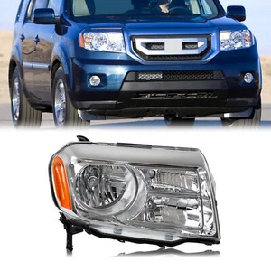 Headlight For Honda Pilot 2012-2015 Halogen Chrome Housing Right Side Front Lamp - Bild 1 von 2