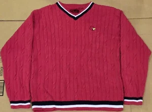 Cat Bird Seat Sweater Men Large Red Black White Louisville Cardinal Classic VTG - Picture 1 of 4