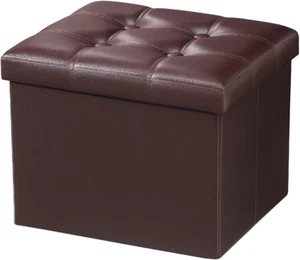 Stauraum Ottomane klappbare Fußstütze Hocker, Leder Fußbank, kurzer Hocker - Bild 1 von 9