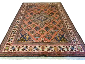 Antiker Feiner Handgeknüpfter Perser Teppich Keshan Orientteppich 200x138cm - Bild 1 von 24