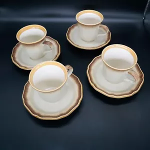 Mikasa Whole Wheat E8000 Coffee Cups & Saucers 4 each - Bild 1 von 8