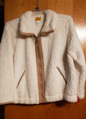 Ruby Rd Fleece ladies Ivory  jacket NWT size Xl  - Image 1 of 2