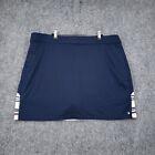 Izod Skort Womens Xxl 2Xl Blue Skirt Golf Striped Comfort Elastic Waist Tennis