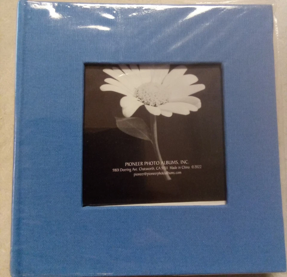 Álbum de fotos 100 páginas grises decretivas azules 4x6 memoria de boda/aniversario Foto 1 de 2