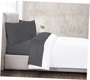 - 300 TC King 4 Piece Sheet and Pillowcase Set - Cotton Sateen Collection - - Picture 1 of 6