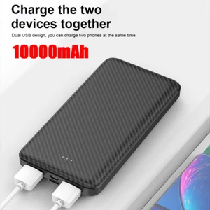 10000mAh Ultra Slim Power Bank Portable USB Phone Charger Mobile Battery Pack - Picture 1 of 13