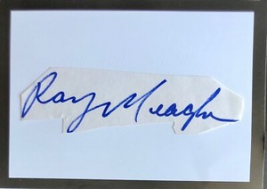 Ray Meagher Australian Actor , Home and Away, Original Autograph on 6 x 4 Card