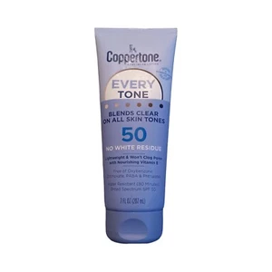 Coppertone Every Tone Sunscreen Lotion SPF 50 7 oz No White Residue NEW - Picture 1 of 5