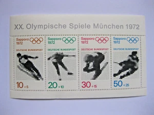 Briefmarken Deutschland 1972 - Olympische Spiele München - Sapporo Block - Bild 1 von 1