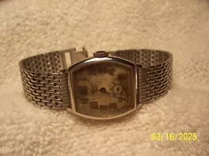 VINTAGE GRUEN 15 JEWEL ART DECO 14K GOLD FILLED MANS W/WATCH 20S 30S - Picture 1 of 3