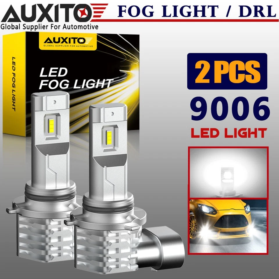AUXITO 9006 HB4 LED Fog Lights 6000K for Mercedes Benz C320 E55 AMG SL500 SLK320 — 第 1/4 张图片