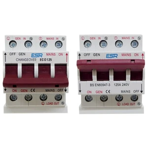 2 x Generator Changeover Switch Transfer 125 Amp 230V Single Phase upto 25kVA - Picture 1 of 18