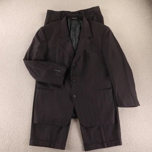 Vito Rufolo Suit Mens L 44R Blue Herringbone Pinstripe Italy 34x28 - Picture 1 of 24