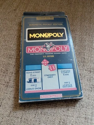 Travel Monopoly vintage magnetic pocket set by Waddingtons - Image 1 of 4