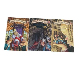 3 Dragon Slayers’ Academy Chapter Books Lot Kate McMullan - Picture 1 of 4