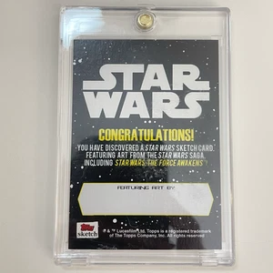 2015 Star Wars The Force Awakens Blank Sketch Card, Artist Proof, Topps - Picture 1 of 2