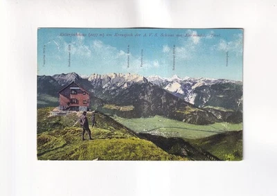 F6596) Cartolina, SCHWAZ in Tirolo KELLERJOCHHAUS am KREUZJOCH Karwendel ALT - Immagine 1 di 2