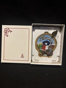 Danbury Mint Lonestar State Texas 2008 Annual Holiday Keramik Weihnachtsschmuck - Bild 1 von 3