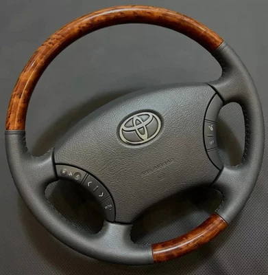 Volante multimedia de madera Toyota Land Cruiser para Lexus serie 100 LX470 Foto 1 de 4