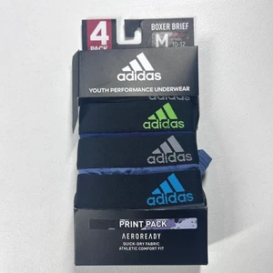 Adidas Jugend Boxershorts 4er Pack Medium M 10-12 Performance Unterwäsche NEU - Bild 1 von 11