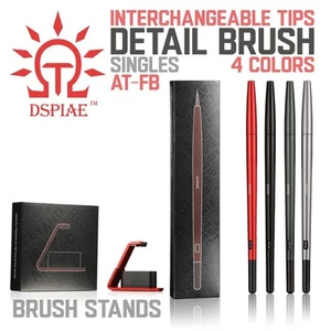 DSPIAE: Fine Brushes - Interchangeable Tips - 4 Colors - 2 Brush Stand Colors - Picture 1 of 23