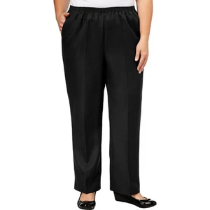 Alfred Dunner Womens Navy Straight Leg Pants Trousers Plus 20W Short BHFO 2420 - Picture 1 of 1