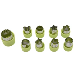9 pezzi stampo per torta crosta verdura frutta cutter set cottura strumento9628 - Foto 1 di 8