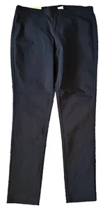 Michael Kors Womens Super Skinny Pull On Black Ankle Pants Size XL NWT - Picture 1 of 6