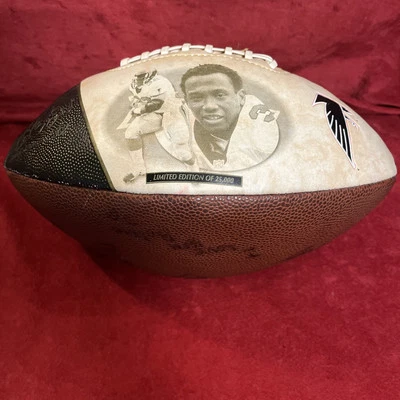 Fútbol americano firmado por Jamal Anderson Atlanta Falcons coleccionistas Foto 1 de 4