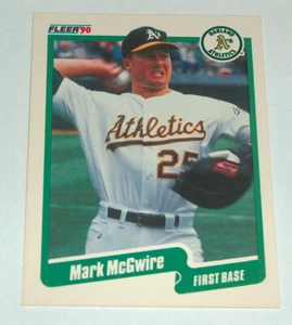 1990 Fleer 15 Mark McGwire Bash Bro Oakland Athletics A's MLB Baseball Card NM - Picture 1 of 2