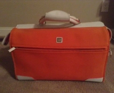 Bolso de Viaje Diane Von Furstenberg Grande Lona Naranja "Bolso de Médico" Foto 1 de 4