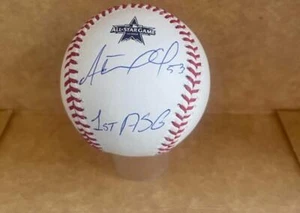 ADOLIS GARCIA RANGERS SIGNED 2021 ALL STAR BASEBALL "1ST ASG" BECKETT AUTH - Picture 1 of 2