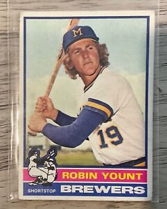 1976 Topps Robin Yount  Milwaukee Brewers Baseball Card  #316 Excellent