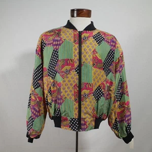 1980's VINTAGE SILK women's L jacket - NEW WITH TAGS - Picture 1 of 12