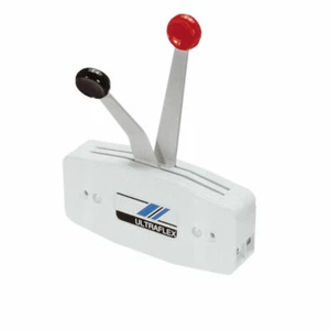 Comando paratia bileva Ultraflex B47 motore barca two lever side mount controls - Imagen 1 de 3