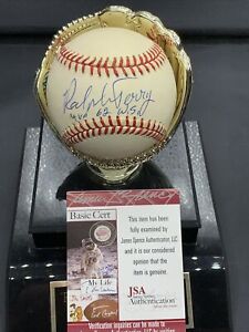 RALPH TERRY 1962 WS MVP NY Yankees Signed American League Baseball JSA Coa