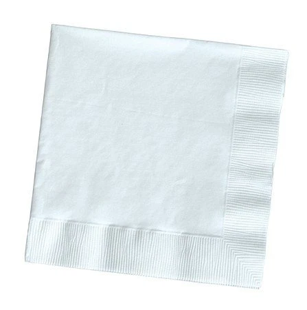 Creative Converting White Beverage Napkins - 3 Ply 50 Count (57000b)